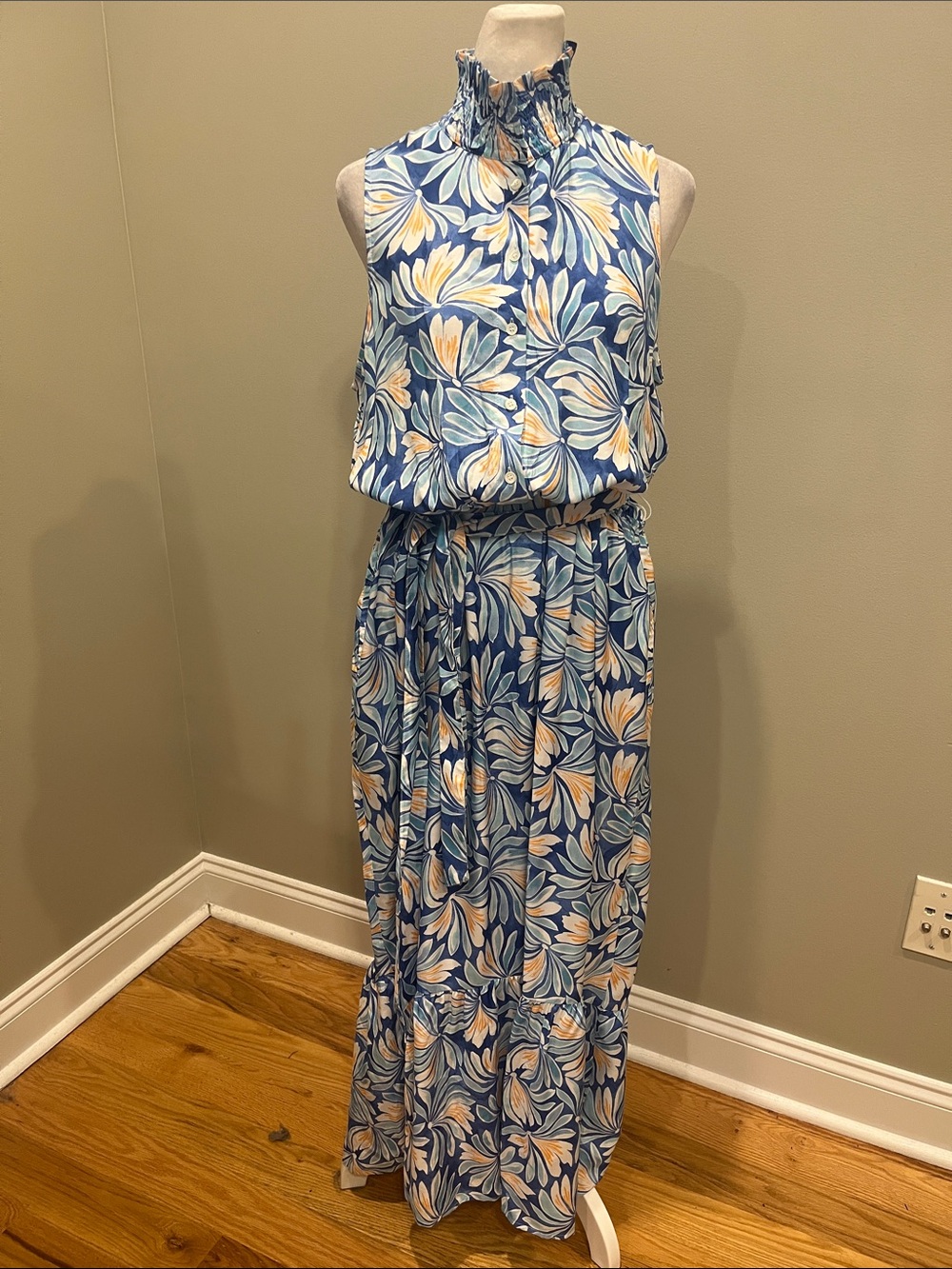 J. McLaughlin Floral Soirée Maxi Dress